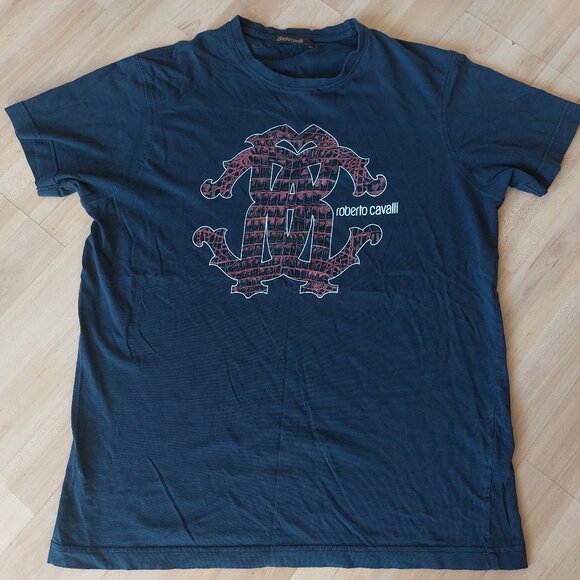 Roberto Cavalli T-shirt with Eagle logo and print - Picture 1 of 9